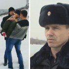 Полицейский спас двух утопающих, провалившихся под лед